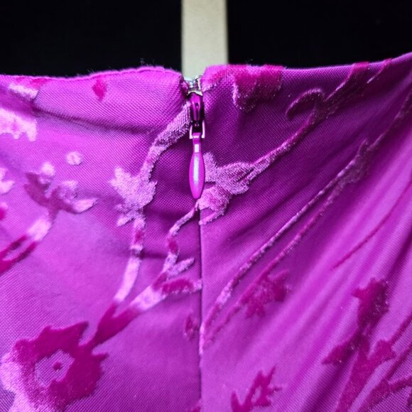 NWT HUTCH Brianna Burnout Mini Dress Fuschia L - Picture 9 of 13